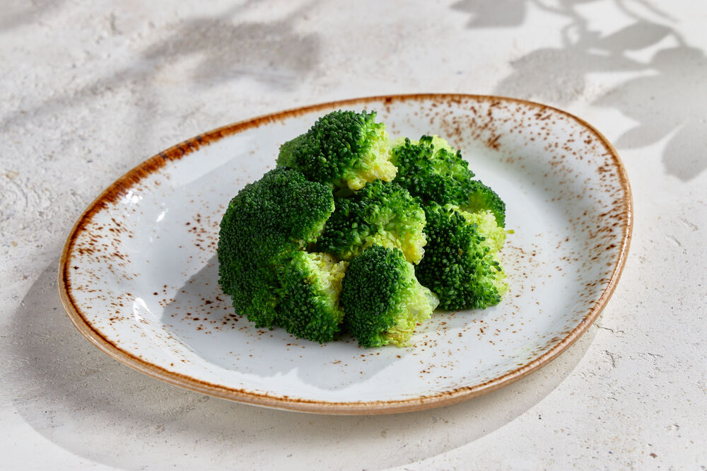 Steamed broccoli