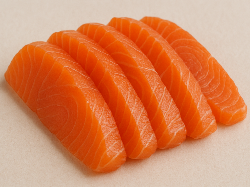 Lightly salted cold smoked salmon