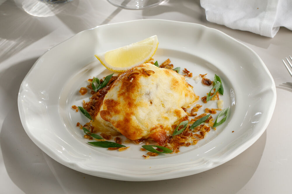 Baked cod in Moscow