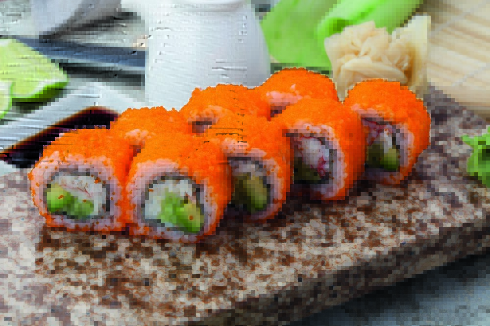 California roll with crab