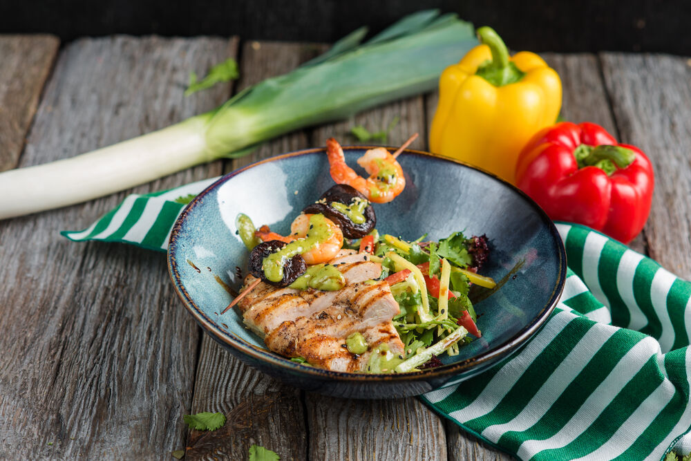 Thai style chicken salad
