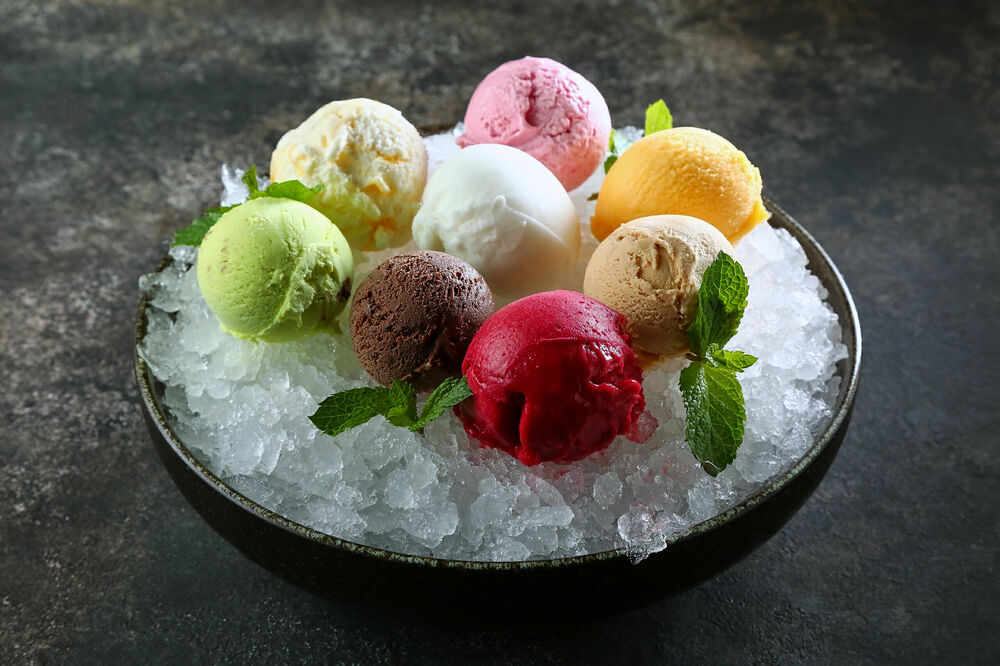 Assorted ice-cream