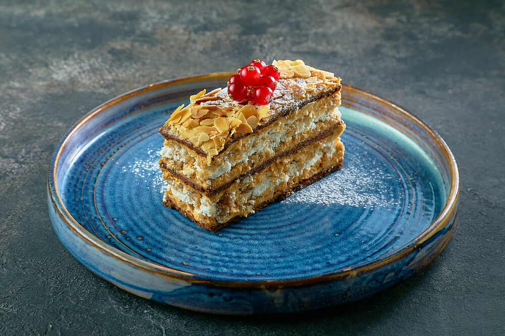 Homemade almond cake