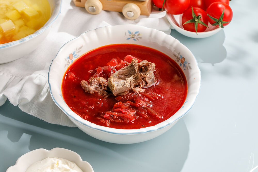 Children's soup "Borscht"