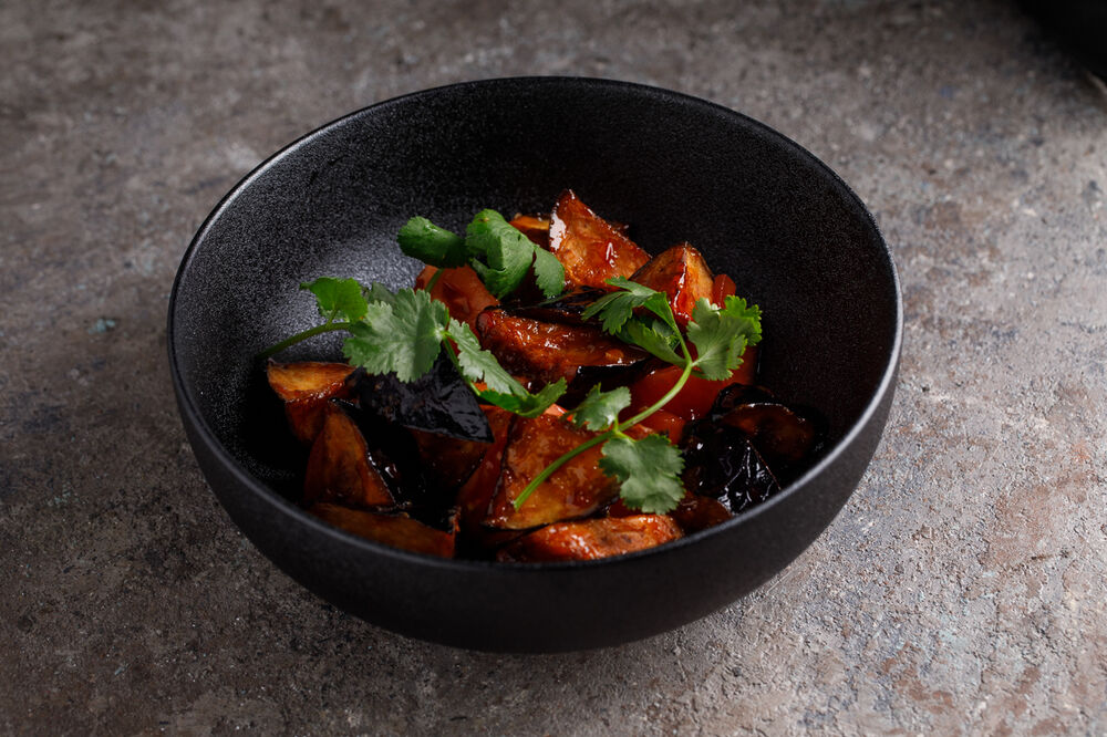 Salad with eggplant