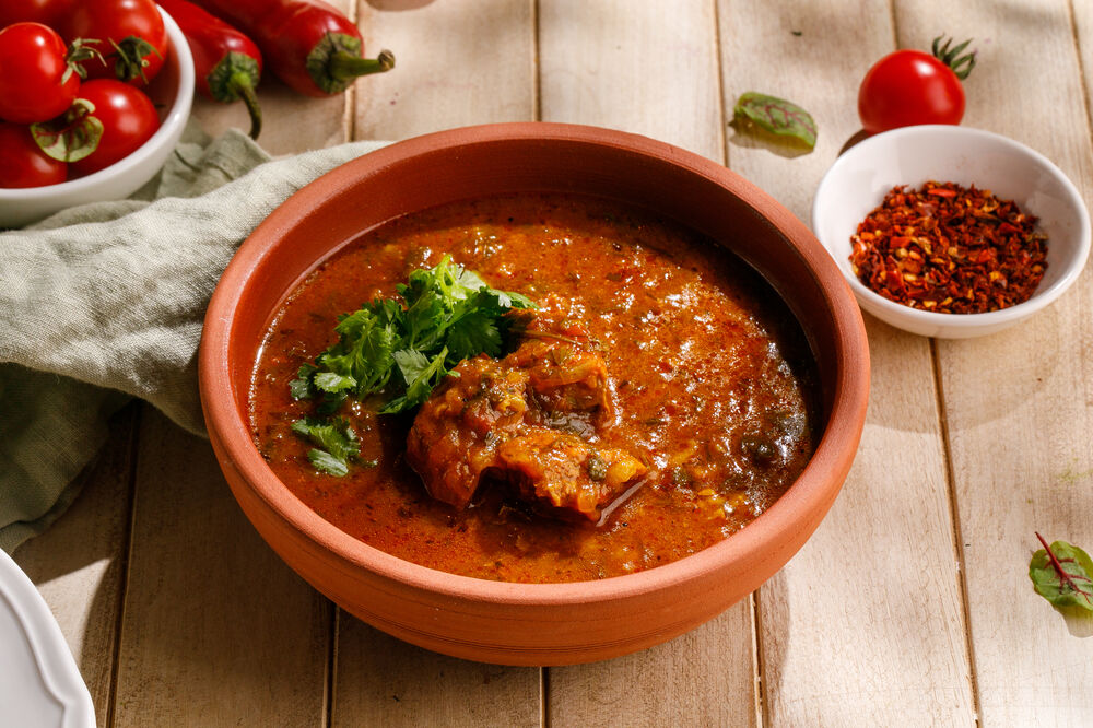 Kharcho soup with veal