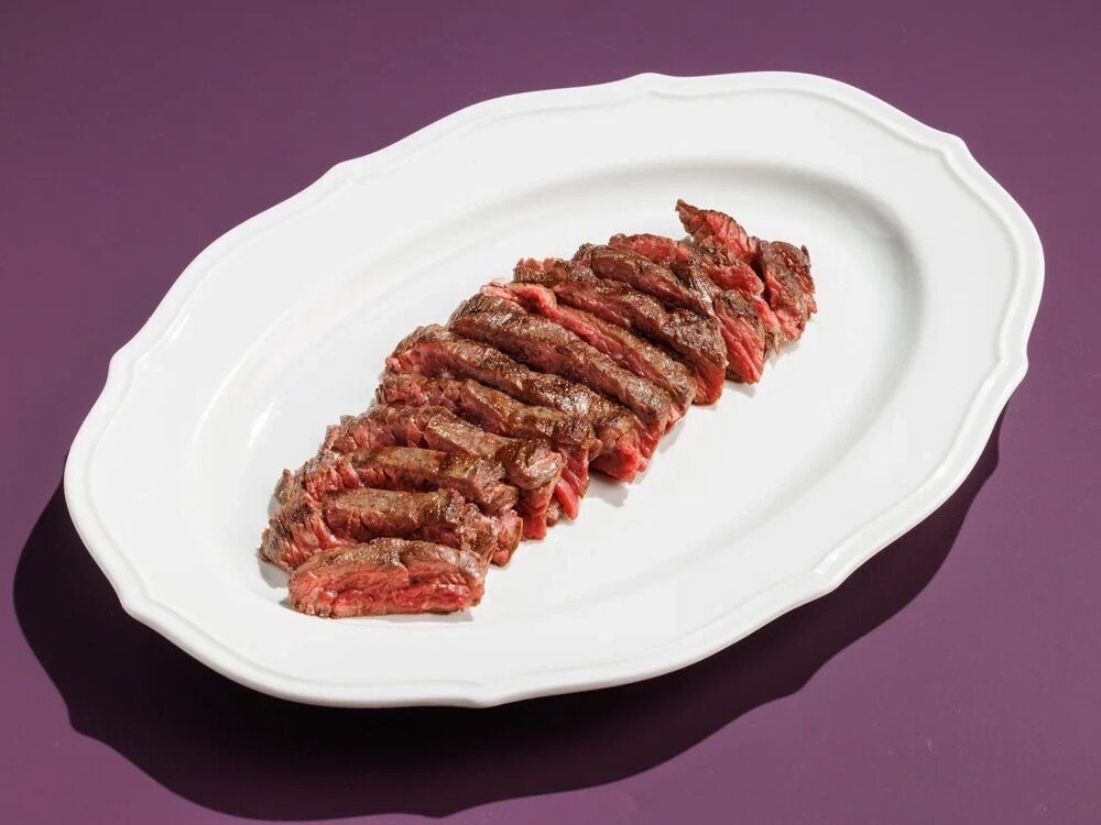 Machete steak on the grill