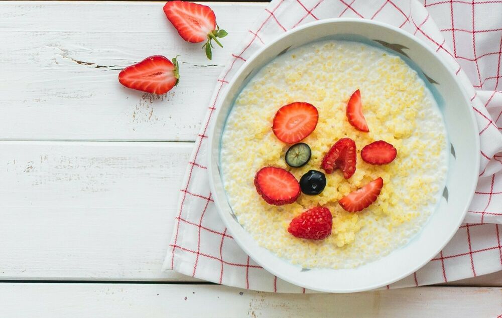 Millet porridge (on milk (to choose from) or on water)
