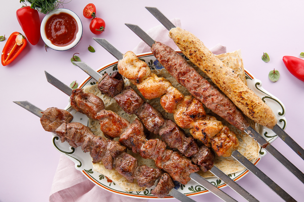 Chicken thigh shish kebab