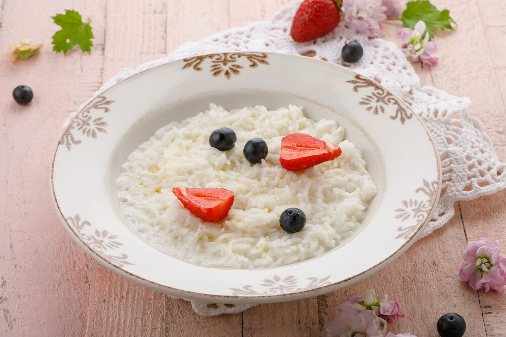Rice milk porridge