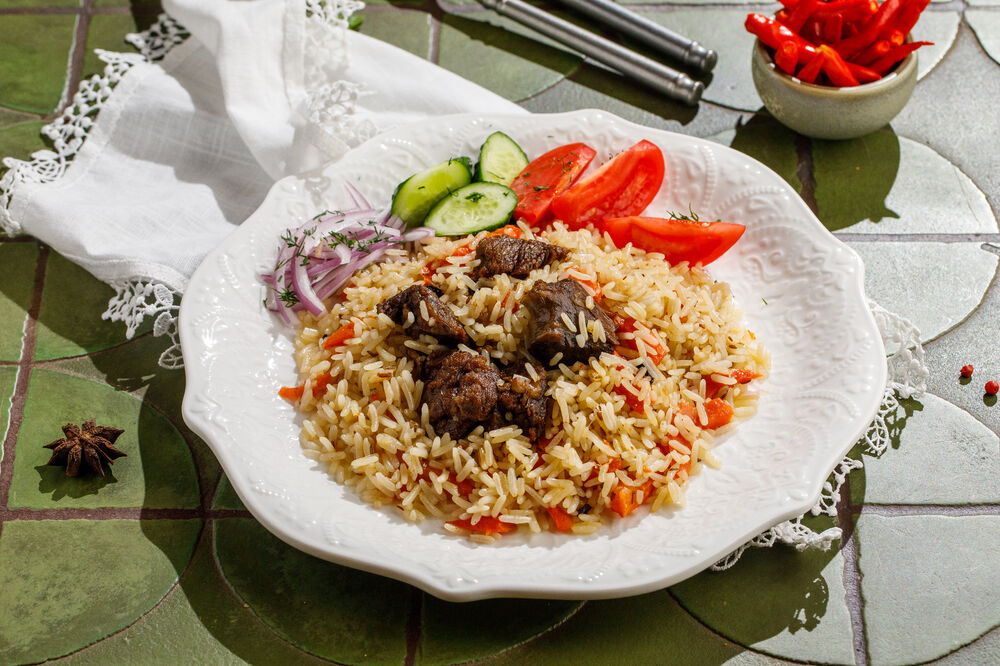 Pilaf with mutton