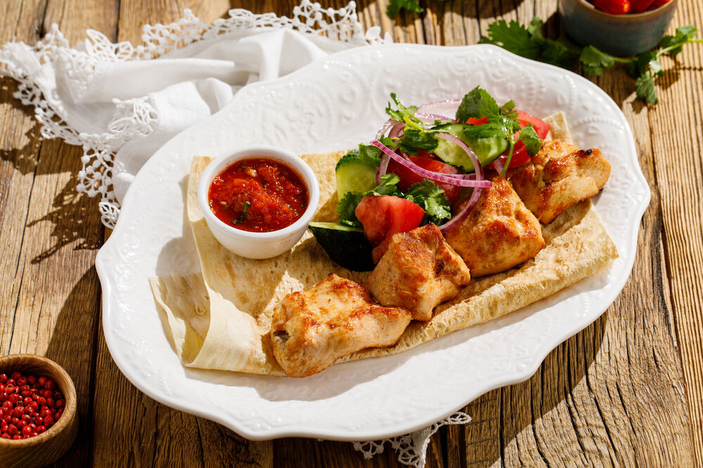Chicken fillet shish-kebab