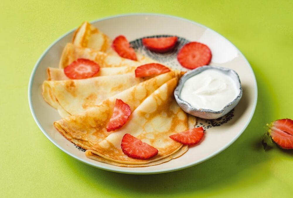 Pancakes with sour cream(3 pieces)
