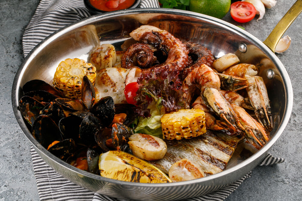 Seafood platter