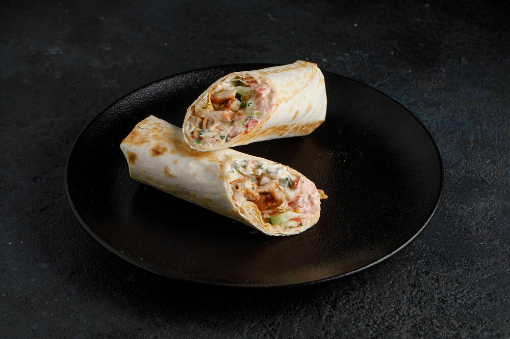 Shawarma with charcoal grilled chicken