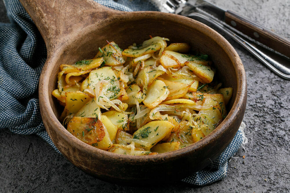 Home style fried potatoes