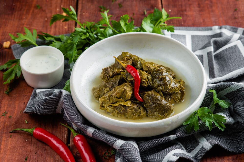 Dolma with beef and pork