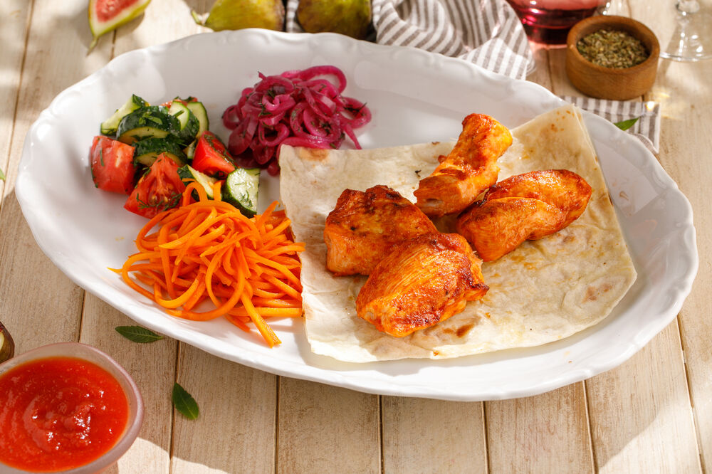 Chicken breast shish-kebab