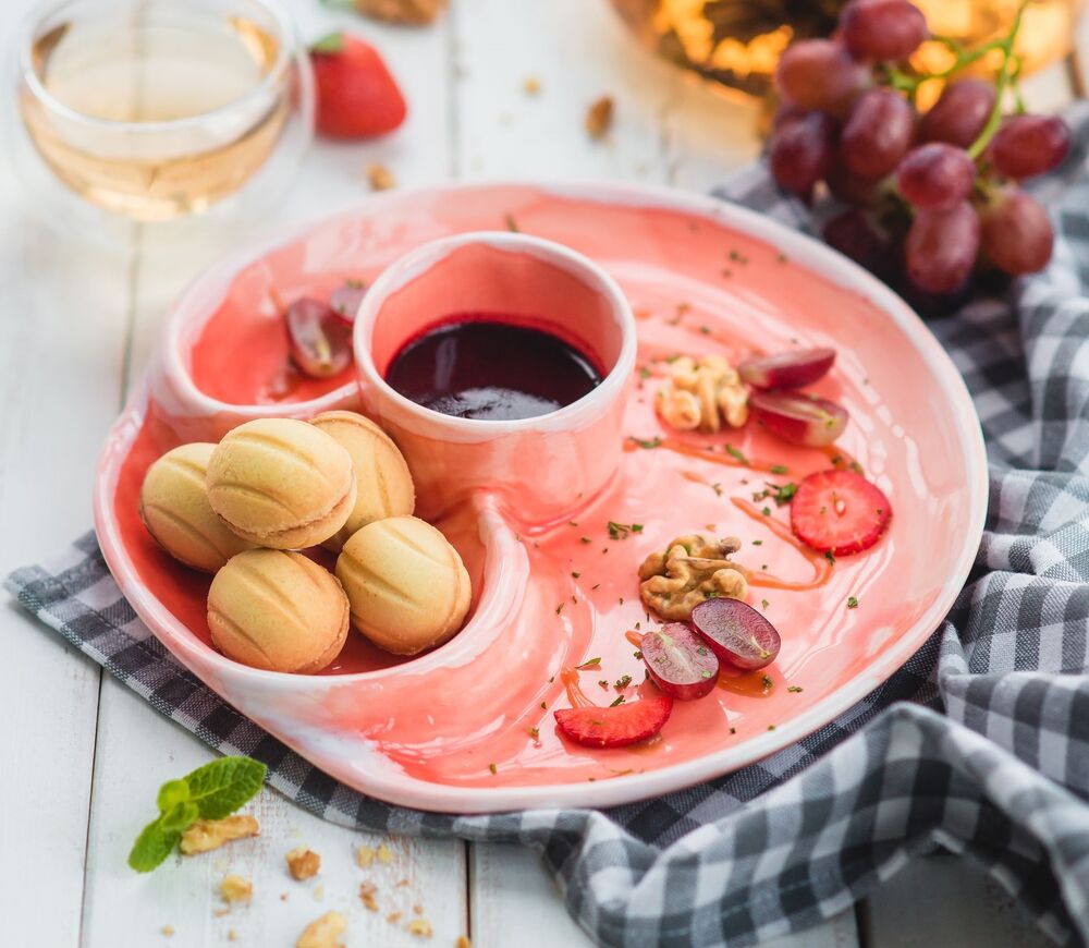Nuts with boiled condensed milk