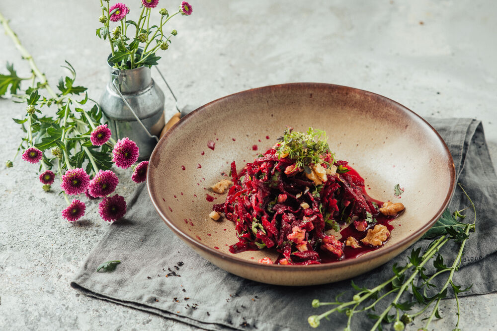 Beets with Tkemali sauce