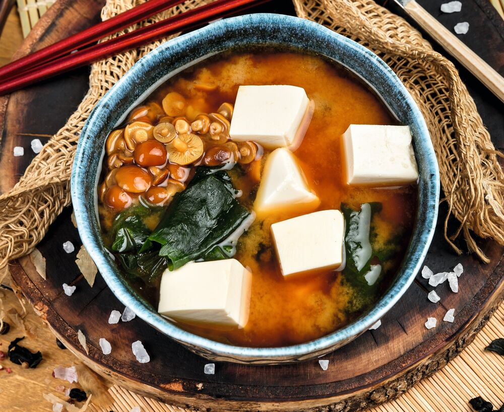 Salmon miso soup