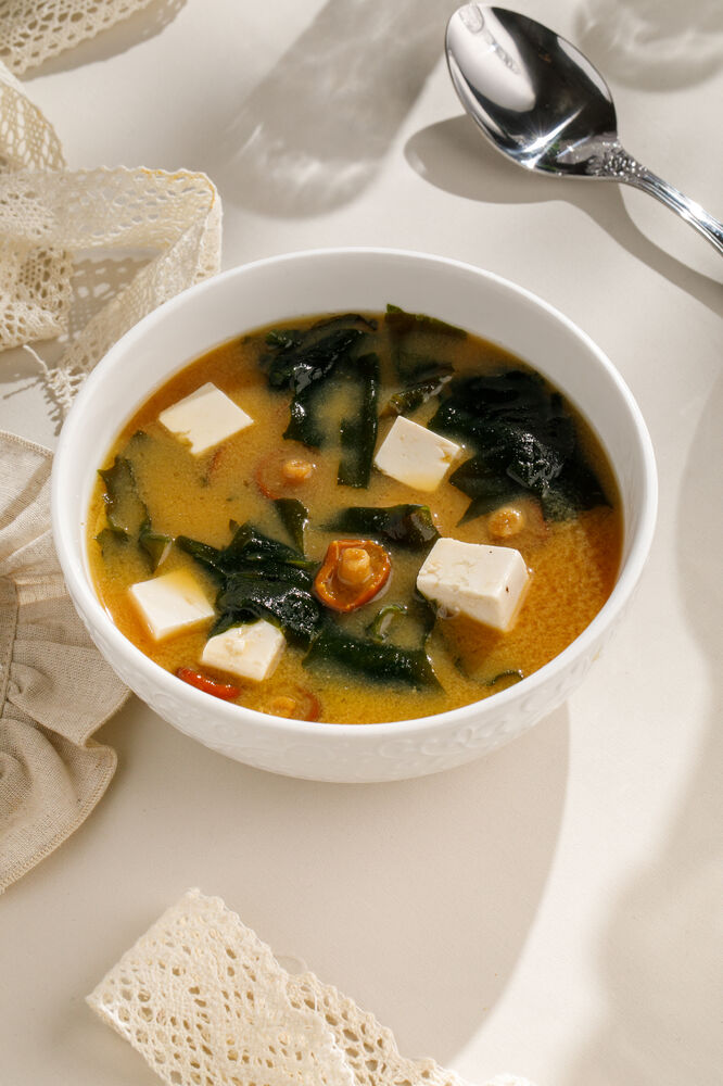 Мисо суп с лососем