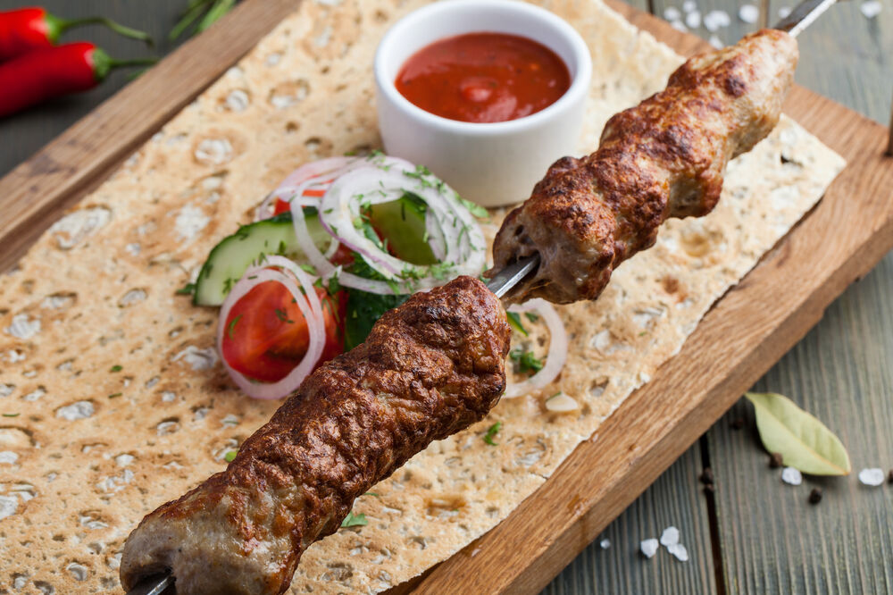 Mutton lyulya-kebab