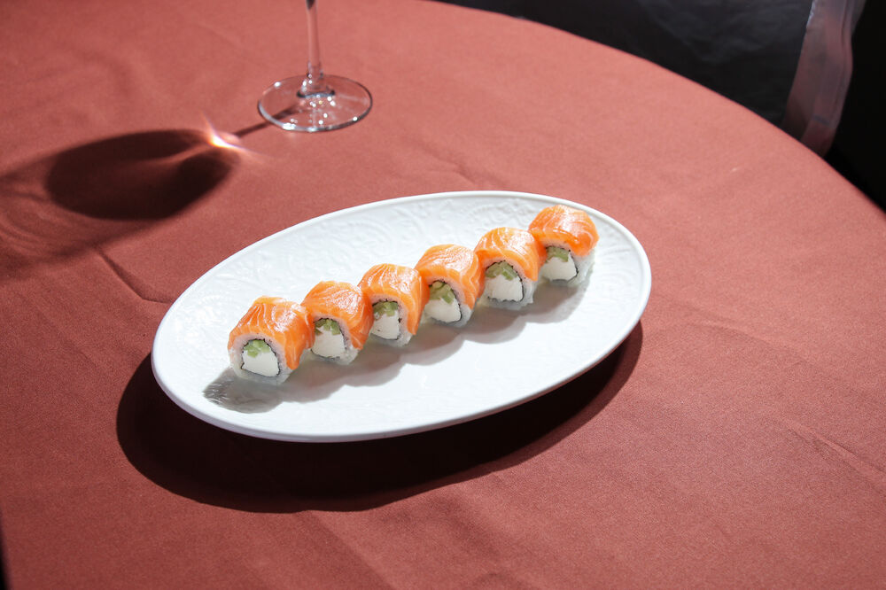 Philadelphia with salmon