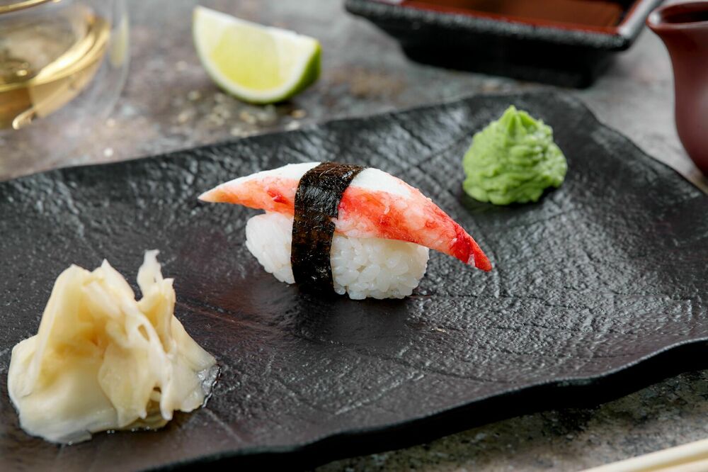 Sushi with crab