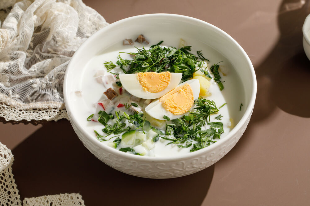 Окрошка на кефире