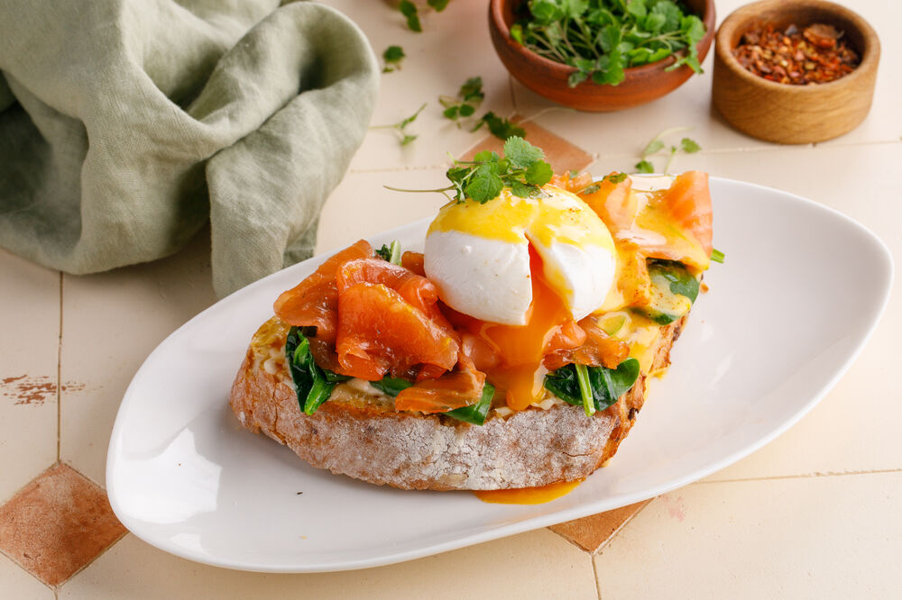 Egg Benetict with salmon