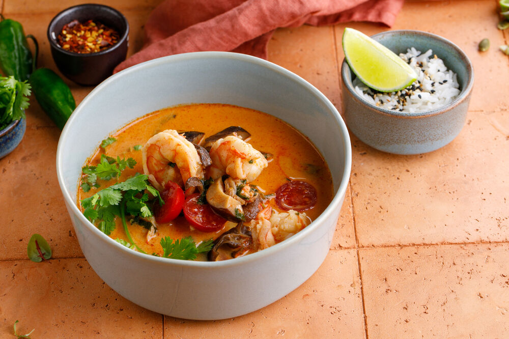  Tom Yum with shrimps