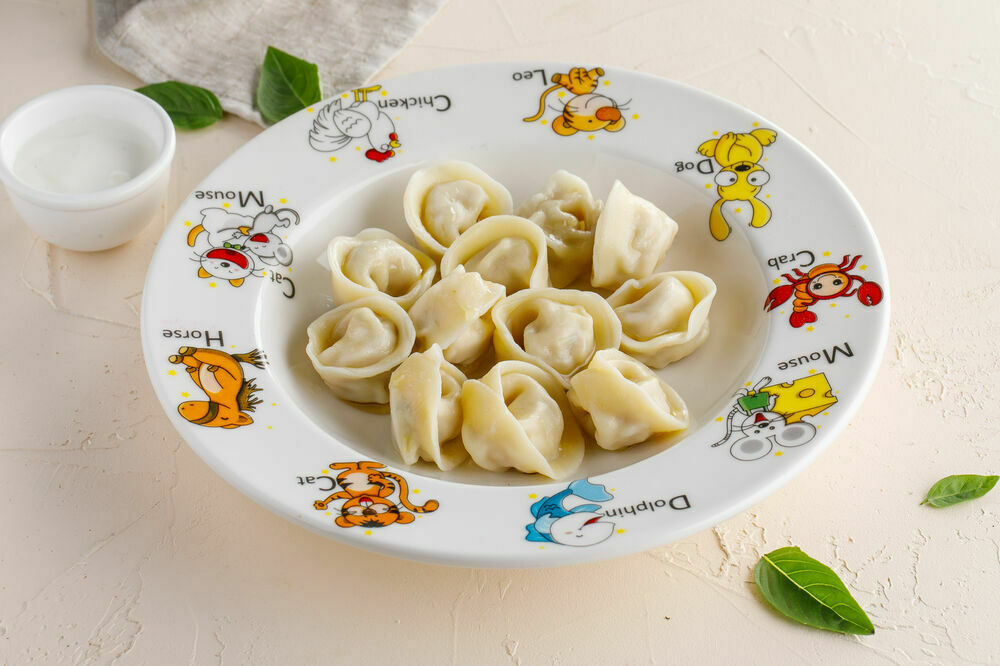Детские пельмени с курицей
