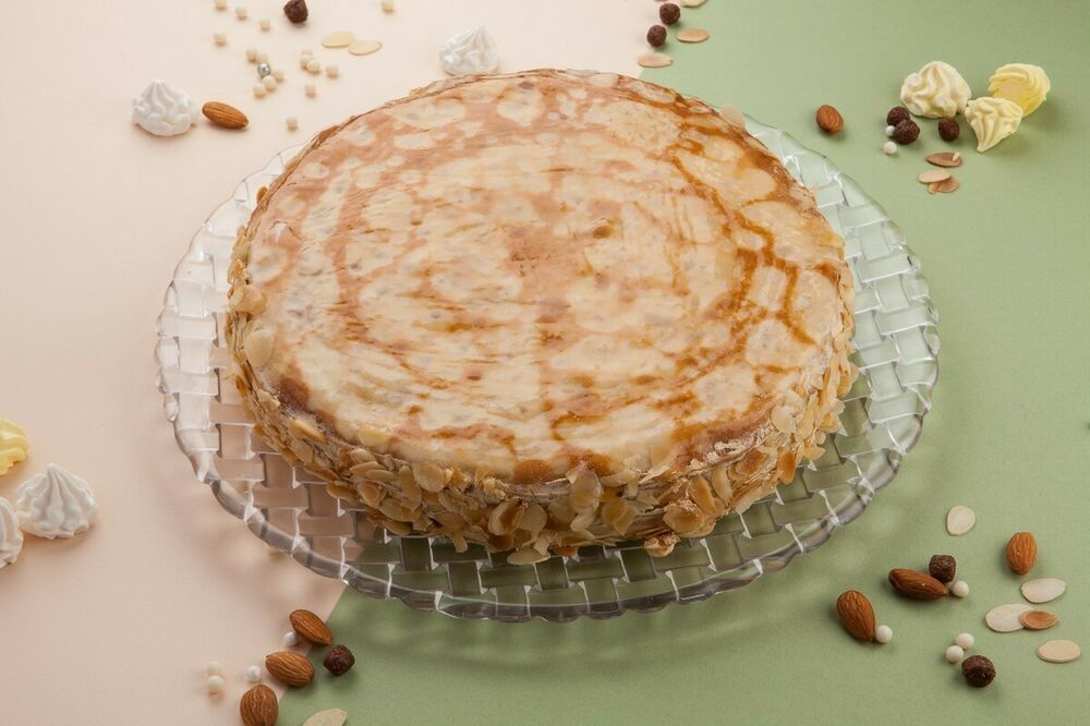 Cake pancake with condensed milk