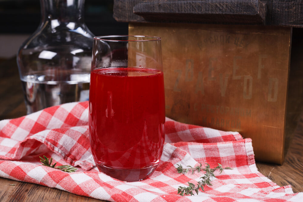 Cranberry homemade juice 0.5l
