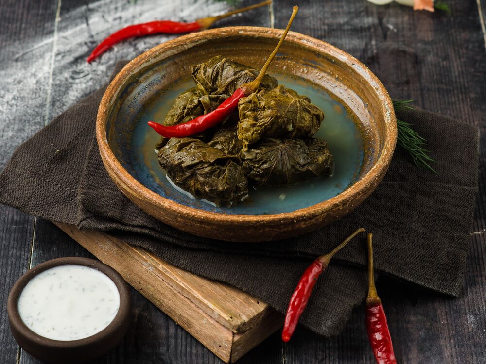 Dolma with pork and veal