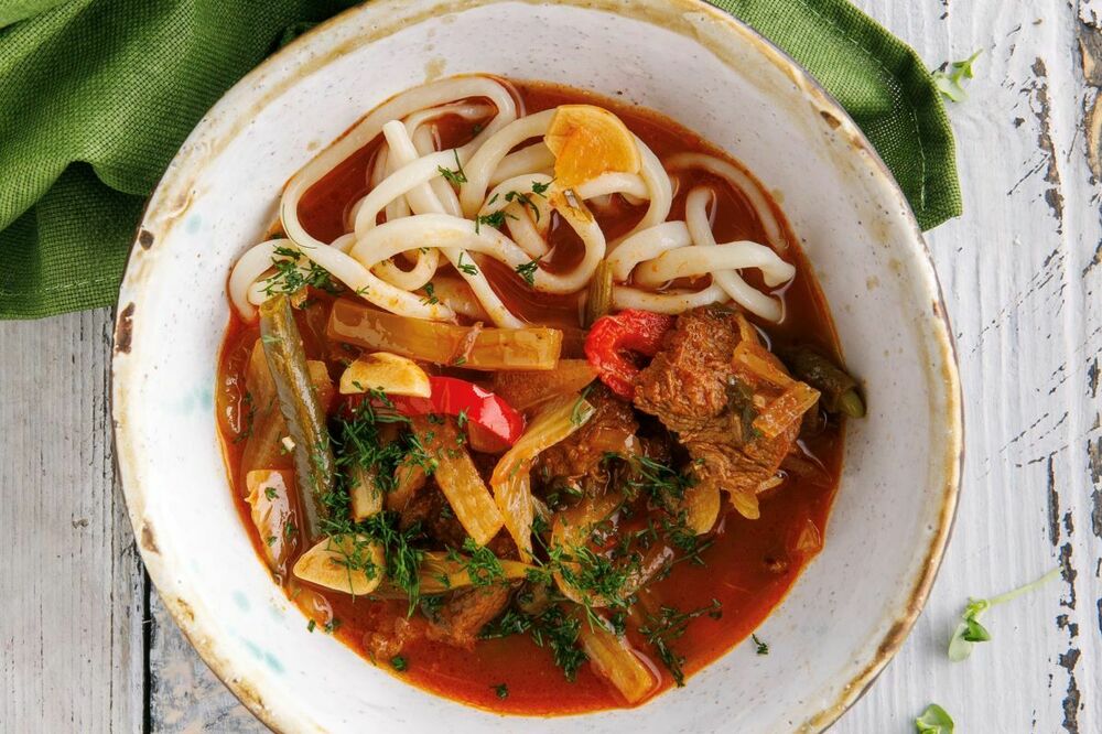 Lagman with beef