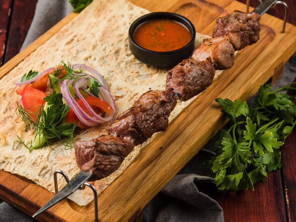 Lamb fillet shish-kebab