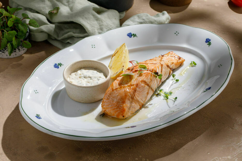 Grilled salmon