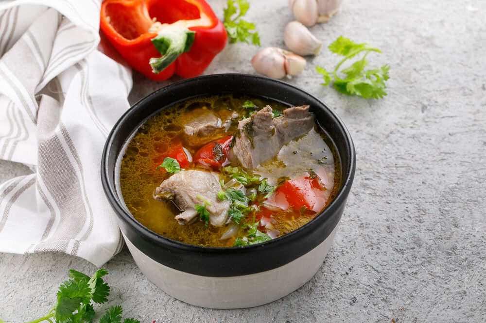Khashlama with lamb