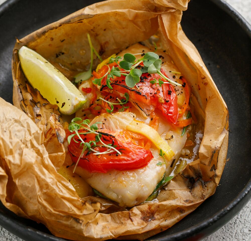 Cod with vegetables