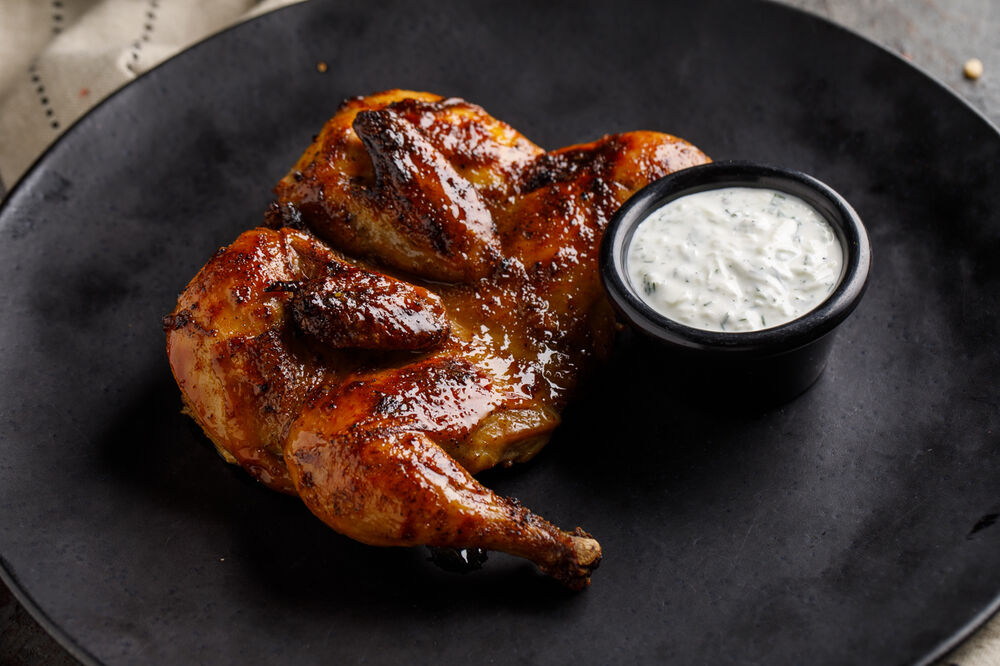 Gali-style chicken with tzatziki