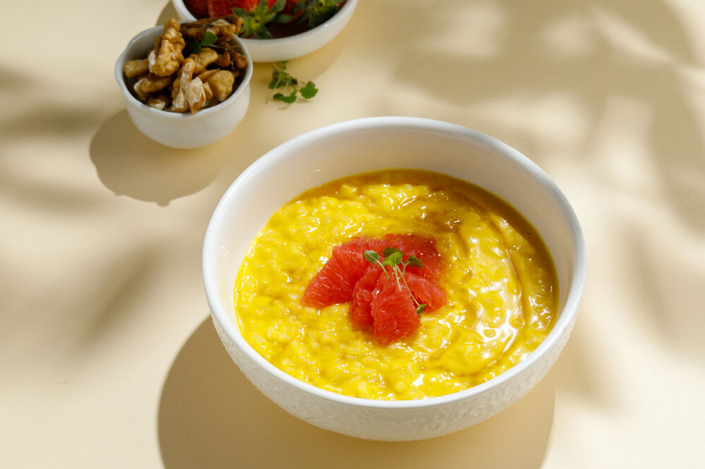 Каша рисовая с грейпфрутом