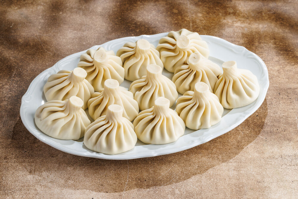 Khinkali with pork and beef, chilled 12 pieces