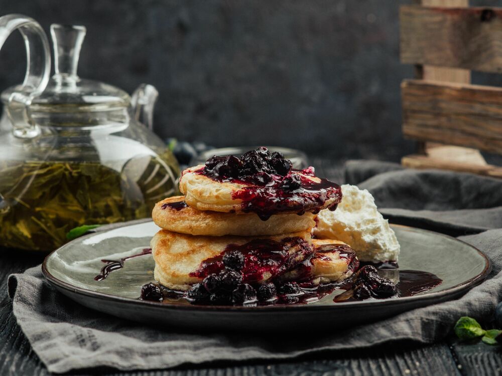 Fritters with cottage cheese