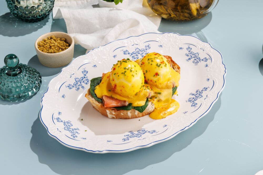 Benedict with salmon