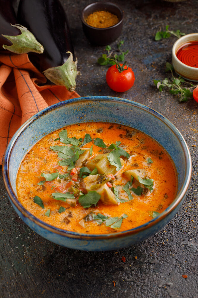 Eggplant soup