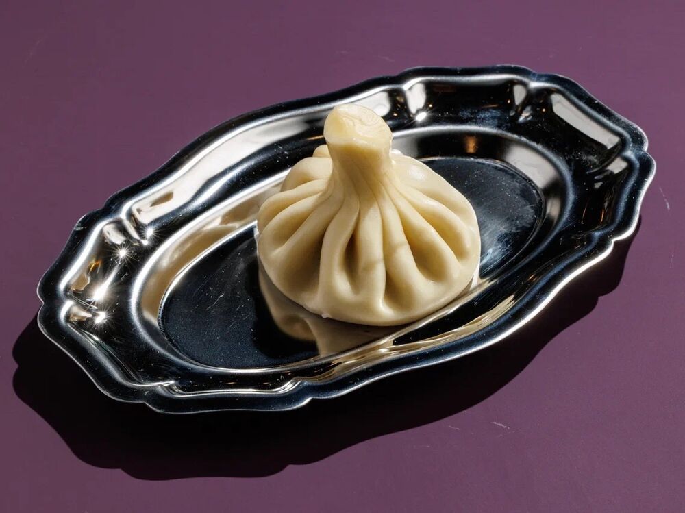 Khinkali with cheese and spinach (1 piece)