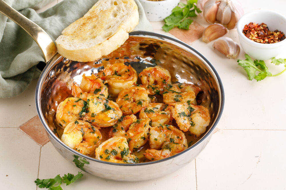 Georgian fried shrimps