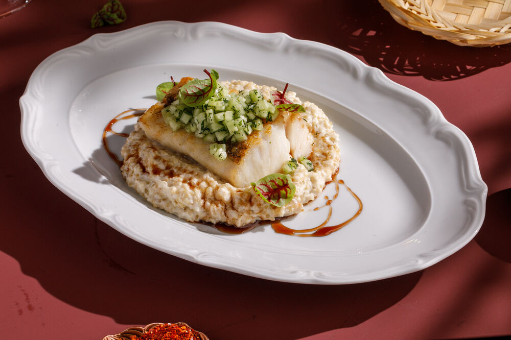 Pike perch with smoked quinoa